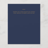 WALIMA Budget Navy Blue Gold Bilingual Wedding (Achterkant)