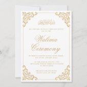  Walima Goud Islamitisch Moslim Bruiloft Kaart (Voorkant)