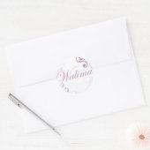 walima roze ronde sticker (Envelop)