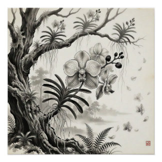 Waling-Waling — Filipijnse Koningin-Orchidee Sumi- Perfect Poster