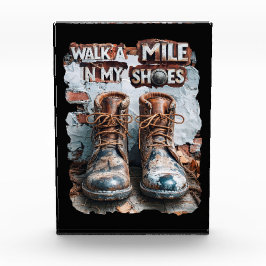 Walk a Mile in My Shoes beroemd gemaakt door Inspi Fotoblokken