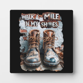 Walk a Mile in My Shoes beroemd gemaakt door Inspi Fotoplaat