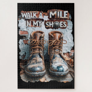 Walk a Mile in My Shoes beroemd gemaakt door Inspi Legpuzzel