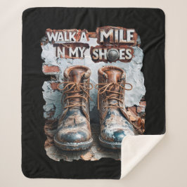 Walk a Mile in My Shoes beroemd gemaakt door Inspi Sherpa Deken