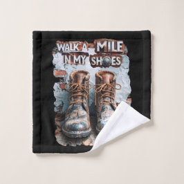 Walk a Mile in My Shoes beroemd gemaakt door Inspi Washandje