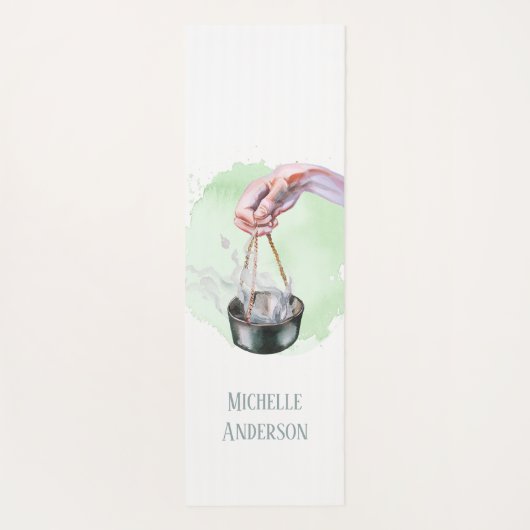 Walk Alone Waterverf Yoga Mat (Achterkant)