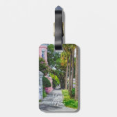 Walk Along Rainbow Row Bagagelabel (Achterkant verticaal)