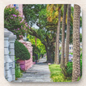 Walk Along Rainbow Row Bier Onderzetter (Voorkant)