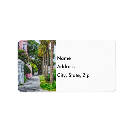 Walk Along Rainbow Row Etiket (Voorkant)