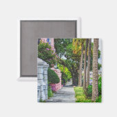 Walk Along Rainbow Row Magneet (Voorkant / Achterkant)