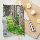 Walk Along Rainbow Row Theedoek (Quarter Fold)