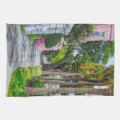 Walk Along Rainbow Row Theedoek (Horizontaal)