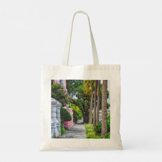 Walk Along Rainbow Row Tote Bag (Achterkant)