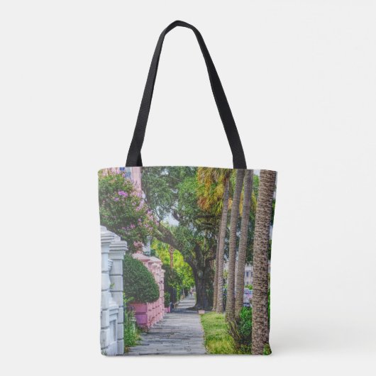 Walk Along Rainbow Row Tote Bag (Achterkant)