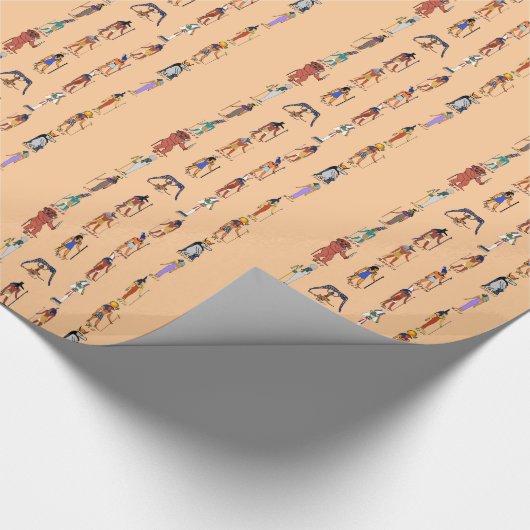 Walk als een Egyptenaar Cadeaupapier (Hoek)