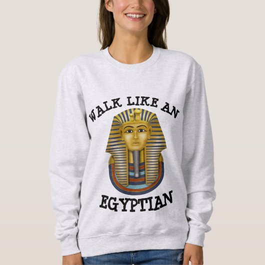 WALK ALS EEN EGYPTISCHE T-SHIRTS ZWART (Voorkant)
