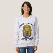 WALK ALS EEN EGYPTISCHE T-SHIRTS ZWART (Voorkant volledig)