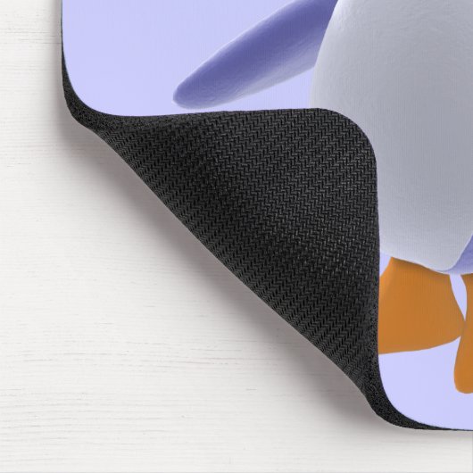 Walk als een pinguïn Mousepad Muismat (Hoek)