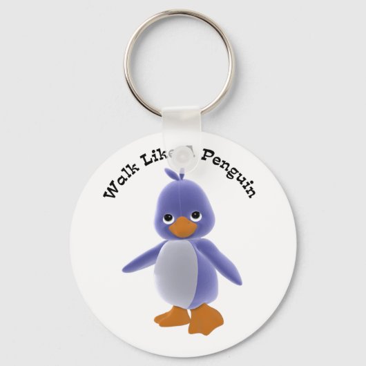 Walk als een pinguïn Sleutelhanger (Voorkant)