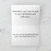 Walk Away Peacock - Denken aan je Kaart (Binnen)