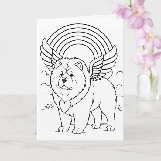 WALK BESIDE US Chow sympathy Kaart (Orchidee)