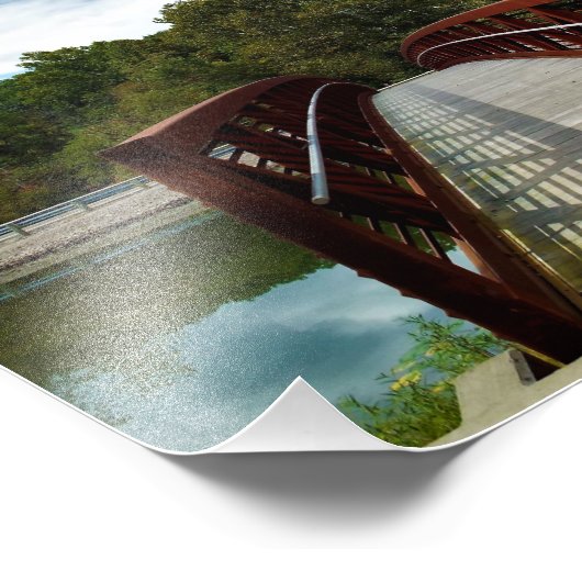 walk bridge foto afdruk (Hoek)