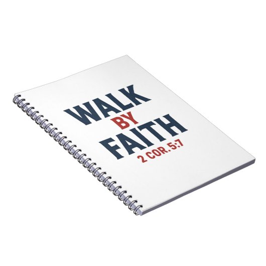 Walk by Faith 2 Cor 5:7  Notitieboek (Rechterzijde)
