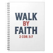 Walk by Faith 2 Cor 5:7 Notitieboek (Voorkant)