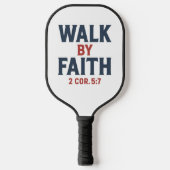 Walk by Faith 2 Cor 5:7 Pickleball Paddle (Voorkant)