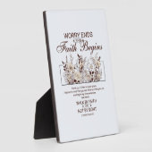 Walk by Faith 2 Corinthians Floral Scripture Fotoplaat (Zijkant)