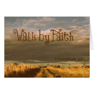 Walk by Faith Bible Verse Scripting