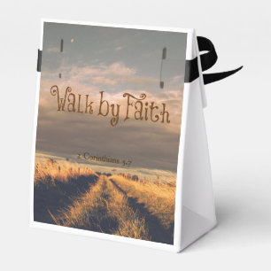 Walk by Faith Bible Verse Scripting Bedankdoosjes