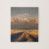 Walk by Faith Bible Verse Scripting Legpuzzel (Verticaal)