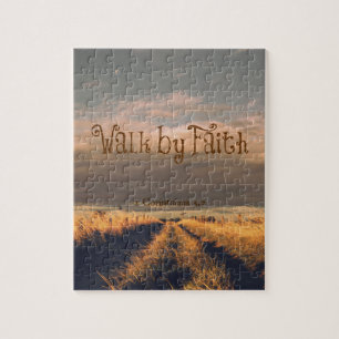 Walk by Faith Bible Verse Scripting Legpuzzel