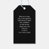 "Walk by Faith" Bijbelverse typografie Cadeaulabel (Achterkant)