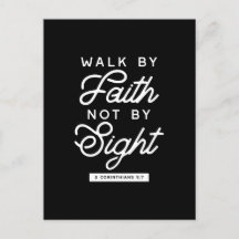 "Walk by Faith" Bijbelverse Typografie Design II