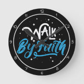 Walk By Faith Design Ronde Klok (Voorkant)