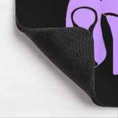 Walk By Faith Graphic Christian Design With Purple Muismat (Hoek)