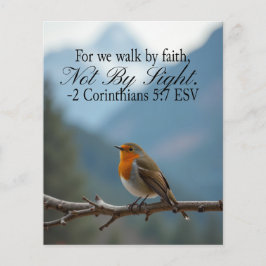 Walk by Faith Not by Sight 2 Corinthians 5:7 Flyer
