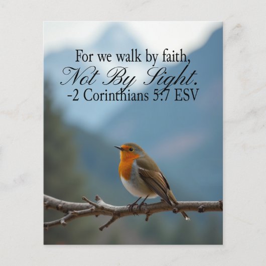 Walk by Faith Not by Sight 2 Corinthians 5:7 Flyer (Voorkant)