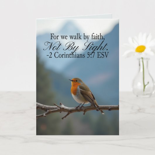 Walk by Faith Not by Sight 2 Corinthians 5:7 Kaart (Kleine Plant)