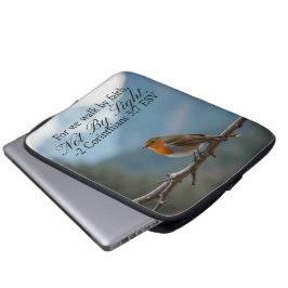 Walk by Faith Not by Sight 2 Corinthians 5:7 Laptop Sleeve