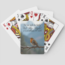 Walk by Faith Not by Sight 2 Corinthians 5:7 Pokerkaarten