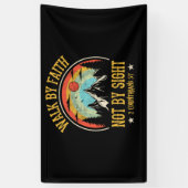 Walk By Faith Not By Sight Bible Verse Christian Spandoek (Verticaal)