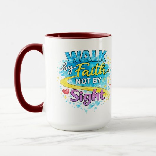 Walk by Faith Not by Sight Inspirational Mug Mok (Links)