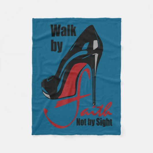 Walk By Faith Not By Sight Motivation Quotes  Fleece Deken (Voorkant)