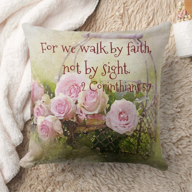 Walk By Faith Not By Sight Sierkussen Decor (Deken)