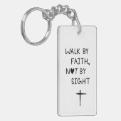 Walk by faith not by sight  sleutelhanger (Voorkant Links)