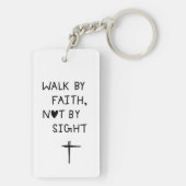 Walk by faith not by sight  sleutelhanger (achterkant)