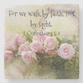 Walk by Faith Stenen Onderzetter (Voorkant)